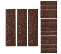 Copertura per tappeto per scale - 15 pezzi gradini in legno antiscivolo - Tappeto di sicurezza antiscivolo per la protezione delle scale come corridore, per bambini, anziani, animali