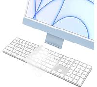 Copertura per tastiera Apple Magic Keyboard con Touch ID e tastiera numerica modello A2520, per iMac 2023 2021 24 pollici M3 M1 Chip & 2022 Mac Studio Ultra Sottile HD Clear Keyboard Protector Skin
