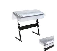 Copertura per tastiera del pianoforte, trasparente, impermeabile, protezione impermeabile, pieghevole, antipolvere, a prova di sporco, per lezioni di musica, aule e casa, 88/61/76 tasti