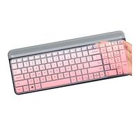 Copertura per tastiera per Logitech MK470 e Logitech MK470 Wireless Ultra Sottile Silicone Protezione Tastiera Skin Logitech MK470 Accessories-Ombrepink