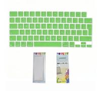 Copertura per tastiera, verde, versione europea, antipolvere e impermeabile, adatta per tutti i modelli di MacBook