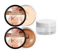 Copertura per tatuaggi, crema per tutto il resto della complessità, bicolore, impermeabile, correttore per tatuaggi (2 × 20 g)