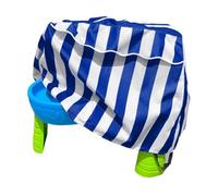 Copertura per tavolo da esterno, copertura per specchio d'acqua per bambini, protezione da tavolo, 2 figliastri, copertura per scrivania ad acqua, impermeabile, resistente alla polvere, per laghetto