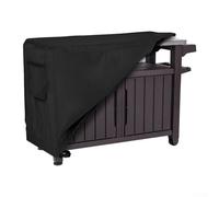 Copertura per tavolo da esterno resistente ai raggi UV, compatibile con carrello da pranzo a doppio scaffale, forte protezione dalle intemperie (132 x 56 x 91,4 cm)