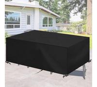 Copertura per tavolo da giardino, 40 x 40 x 24 cm, impermeabile, resistente ai raggi UV, antivento, protezione per mobili da patio, con cordino di bloccaggio e fibbia, per tutte le condizioni