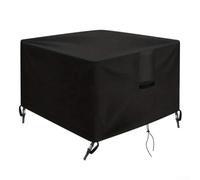 Copertura per tavolo da giardino, 77 x 77 x 64 cm, antivento e impermeabile | Adatto a tavoli da 77 x 77 x 64 cm, cinghie con fibbia per fermare il vento, orlo con coulisse, protezione da pioggia e neve