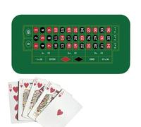 Copertura per tavolo da gioco, copertura da tavolo da poker, grande tappetino da gioco, 120 x 60 cm, tappetino da tavolo da poker antiscivolo, copertine da tavolo per carte per feste di poker