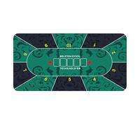 Copertura per tavolo da gioco, Copertura per tavolo da poker,Tappetino da poker Texas Hold'em 120x60 cm - Copritavoli da gioco, tappetino da per , tappetino superiore per feste di , r