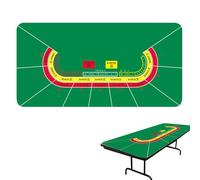 Copertura per tavolo da gioco, copertura per tavolo, tappetino per tavolo da gioco grande, 120 x 60 cm, antiscivolo, tappetino da tavolo per Texas Holdem Poker, giochi