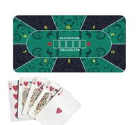 Copertura per tavolo da gioco, copertura per tavolo, tappetino per tavolo da gioco grande, 120 x 60 cm, antiscivolo, tappetino da tavolo per Texas Holdem Poker, giochi