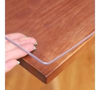 Copertura per tavolo in PVC trasparente, spessore 1 mm, protezione per scrivania per tastiera e mouse, 40 x 60/60 x 120/90 x 200 cm, protezione superficiale trasparente per tastiera e mouse
