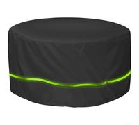 Copertura per tavolo rotondo da patio, impermeabile, in tessuto Oxford 210D, protezione per mobili da giardino con striscia fluorescente, antipolvere, antivento, protezione per set da pranzo