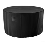 Copertura per tavolo rotondo Oxford 600D progettata per mobili da esterno con resistenza alla pioggia, protezione dalla polvere e cinghia regolabile (178 x 71 cm)