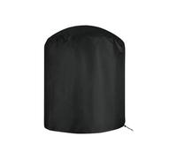 Copertura per tavolo rotondo resistente per tutti gli incontri all'aperto, facile da riporre, copertura impermeabile per mobili da giardino, 61 x 70 cm, colore nero