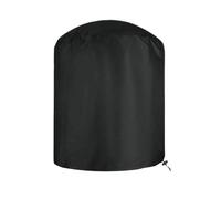 Copertura per tavolo rotondo resistente per tutti gli incontri all'aperto, facile da riporre, copertura impermeabile per mobili da giardino, 62 x 105 cm, colore nero