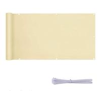 Copertura per tenda da balcone, 1 x 8,5 m, protezione solare e privacy, con lacci in nylon e corda per ringhiere, ideale per spazi esterni e patii, colore: beige