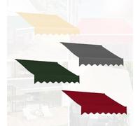 Copertura per tenda da sole retrattile, 2,4 m, 3 m, 3,7 m, per esterni, impermeabile, in tessuto per cortile, balcone, bar (beige, 200 x 150 cm)