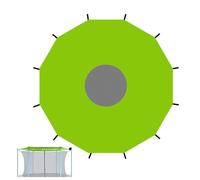 Copertura per tenda di trampolino, tenda esterna per trampolino | di Enclosure Protector con tessuto Oxford per salti sportivi, compleanni e attività all'aria aperta