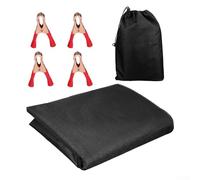 Copertura per tenda posteriore per portiera, 210D, impermeabile, per Sprinter/per Volkswagen Transporter/Transit/per Fiat Ducato/NV200 Camper Van RV Rimorchio Nero 180 x 114