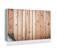 Copertura per Termosifone 100x60 cm Montaggio Facile per Radiatore Decorazione per Interni Senza Viti o Colla Tappetino Magnetico - Tavole Verticali Strette in Legno Naturale