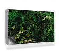 Copertura per Termosifone 100x60 cm Tappetino Magnetico Decorazione per Interni Senza Viti o Colla per Radiatore Montaggio Facile - Piante della Giungla felci Clima Buio