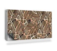 Copertura per Termosifone 110x60 cm Senza Viti o Colla per Radiatore Tappetino Magnetico Decorazione per Interni Montaggio Facile - Motivo Geometrico Che imita la Struttura delle Foglie
