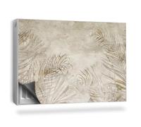 Copertura per Termosifone 90x60 cm Decorazione per Interni Montaggio Facile per Radiatore Tappetino Magnetico Senza Viti o Colla - La pianta lineare Modella Il Fondo dell'acquerello