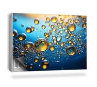 Copertura per Termosifone 90x60 cm Montaggio Facile Senza Viti o Colla Tappetino Magnetico per Radiatore Decorazione per Interni - Zoom di Molte Gocce d'olio nell'Acqua