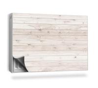 Copertura per Termosifone 90x60 cm per Radiatore Senza Viti o Colla Tappetino Magnetico Montaggio Facile Decorazione per Interni - Legno Chiaro, Tavole Sottili Naturali