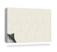Copertura per Termosifone 90x60 cm per Radiatore Senza Viti o Colla Tappetino Magnetico Montaggio Facile Decorazione per Interni - Motivo Geometrico Luminoso, Treccia