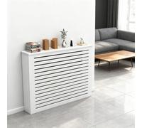 Copertura per termosifone con ripiano, griglia per nascondere tubi, facile installazione, armadio moderno per soggiorno o camera da letto