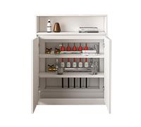 Copertura per Termosifone Mensola Organizzatrice, Mobiletto Decorativo per Corridoio, Copritermosifone Legno Moderno per Soggiorno, Camera da Letto e Bagno(White,80x30x100cm)