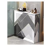 Copertura per termosifone, moderna copertura per termosifone per casa, autoportante, supporto laterale per griglia scanalata, facile da installare, protezione per valvola dell'acqua