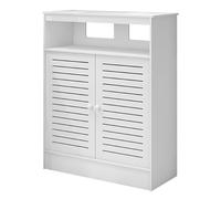 Copertura per termosifone, moderna copertura per termosifone, ripiano superiore, montaggio a scatto, adatta alla maggior parte dei radiatori, armadio decorativo per il riscaldamento per bagno