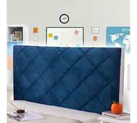 Copertura per Testiera Copri Testiera Letto Matrimoniale Blu Rivestimento Testiera Estensibile Accessori Testiera Copertura Fodera all-Inclusive Coperchio Europeo Cover,blue-180cm