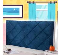 Copertura per Testiera Copri Testiera Letto Matrimoniale Blu Rivestimento Testiera Rivestimento per Giroletto Matrimoniale Cover per Testiera Imbottita per Camera da Letto,blu-150cm