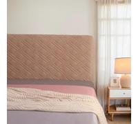 Copertura per testiera del letto in morbido velluto con cuciture geometriche, con vestibilità elastica, per proteggere e dare un tocco elegante ai mobili della camera da letto