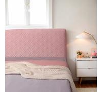 Copertura per testiera del letto in morbido velluto con cuciture geometriche, con vestibilità elastica, per proteggere e dare un tocco elegante ai mobili della camera da letto