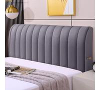 Copertura Per Testiera Per Letto Copritesta Antipolvere Per Testiera Copri/Fodera Testata Letto Semplice Universale Spessa Singolo/matrimoniale/king Size Decorazione Testiera Letto-Dark gray||180cm