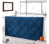 Copertura per Testiera per Letto Elastica Copritestata Letto Copertura Antipolvere Cuscini per Testiera Letto Grandi Velluto all-Inclusive Coperchio Europeo Cover,blue-160cm