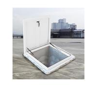 Copertura per tetto con serratura con asta idraulica, pannello di accesso bianco, dimensioni da 90 x 60 cm a 35,4 x 23,6 facile installazione SecureSolut per uso domestico e commerciale.