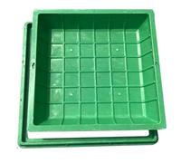 Copertura per tombino in plastica Coperchio rimovibile, Copertura per fossa settica da incasso Copertura per tombino per piantagione di prato, Copertura e telaio per bacino fognario invisibile