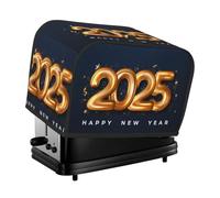 Copertura per tostapane 2 fette, 2025 Happy New Year A Copertura per tostapane con tasche per cucina Copertura per piccoli elettrodomestici e protezione dalle impronte digitali, lavabile in lavatrice
