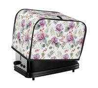 Copertura per tostapane 2 fette con tasche - Modello floreale orchidea No.1018 - Copertura tostapane da cucina per accessori tostapane 2 fette