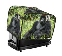 Copertura per tostapane, 4 fette, Gorilla in the Grass Pane, copertura antipolvere lavabile per piccoli elettrodomestici da cucina, protezione per sala da pranzo, casa, tavolo, decorazione regalo