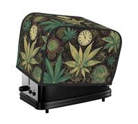 Copertura per tostapane a 2 fette, a Puff In Time, per marijuana, pane, tostapane, copertura antipolvere e lavabile, copertura per piccoli elettrodomestici da cucina, protezione da forno, per sala da