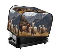 Copertura per tostapane a 2 fette con due tasche per riporre il coltello, copertura super morbida per elettrodomestici con lama in the andes copertura antipolvere per cucina piccola copertura per