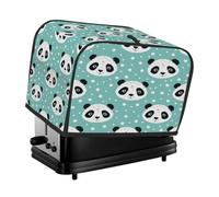 Copertura per tostapane a 2 fette con simpatico panda animale piccolo elettrodomestico copertura antipolvere per cucina regali