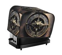 Copertura per tostapane a 2 fette con tasche e manico superiore, design magico, rune norrene, bussola, per cucina, piccolo elettrodomestico, lavabile, universale