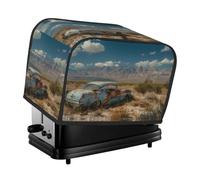 Copertura per tostapane a 2 fette, copertura per tostapane Deserted Classic Car Landscape con tasche per cucina Copertura per piccoli elettrodomestici e protezione dalle impronte digitali, lavabile in